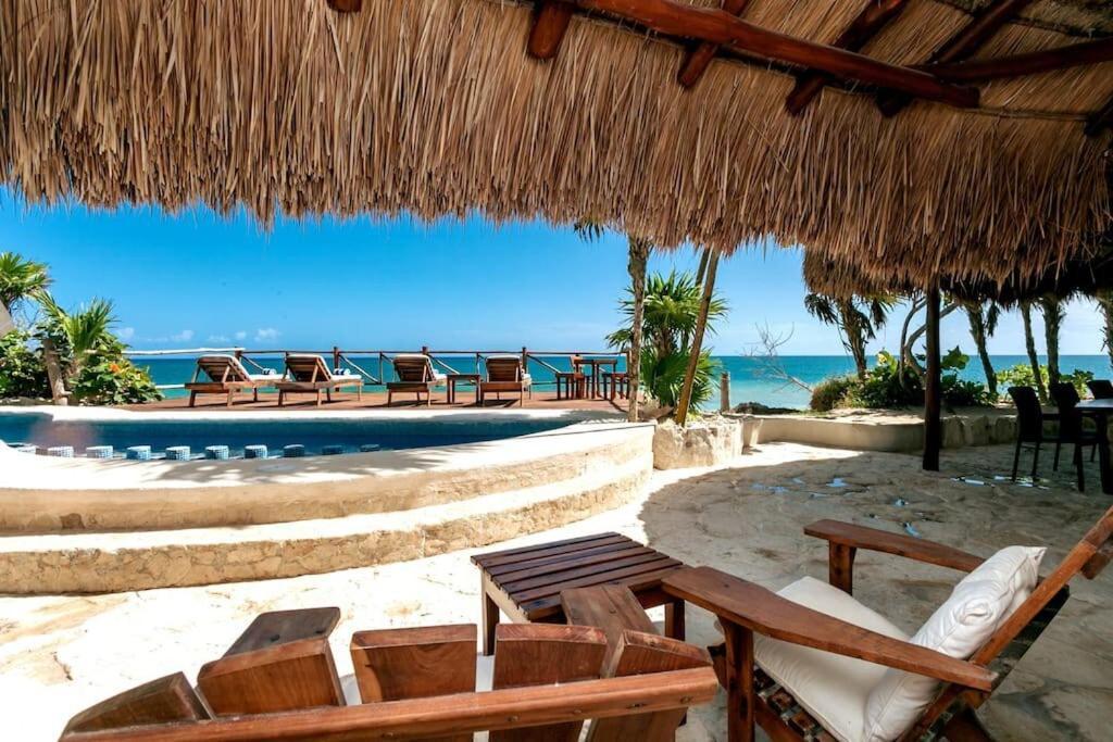 Luxury 5-Br Beachfront Home In Tulum Casa Sofia Gato Exterior foto